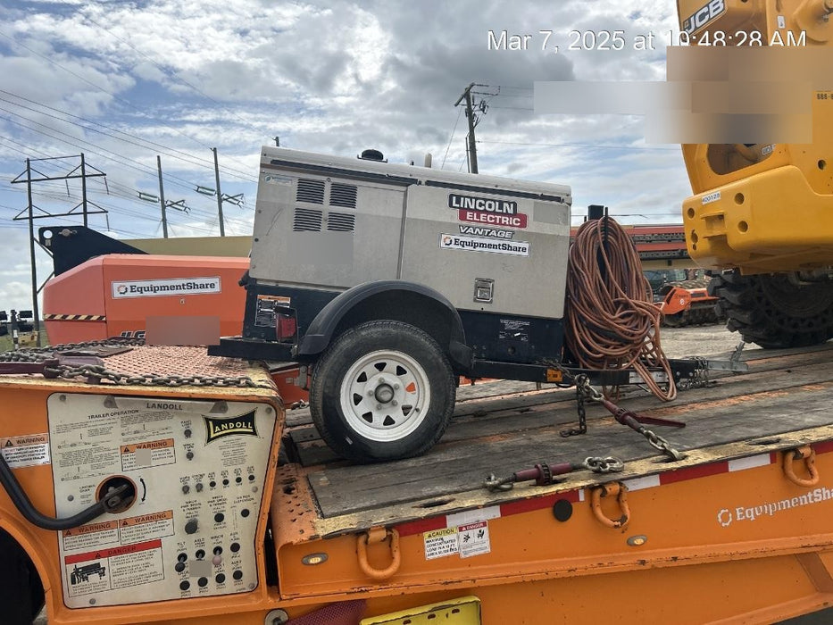 2020 Lincoln Electric Vantage 322 Welder Ready-Pak 3, w/ GPS & Decals (includes trailer, cable rack, fender light kit)