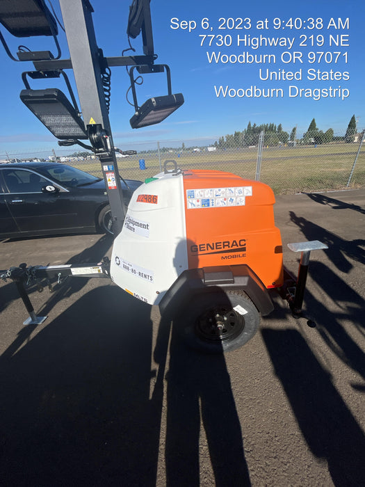 2023 Generac MLT2 Diesel, Flex Switch 120V Input, Powerzone Controller, (4) 320W LED Lights, 4kW Generator, 39.9 Gal Fuel Tank, 2" Ball, T3