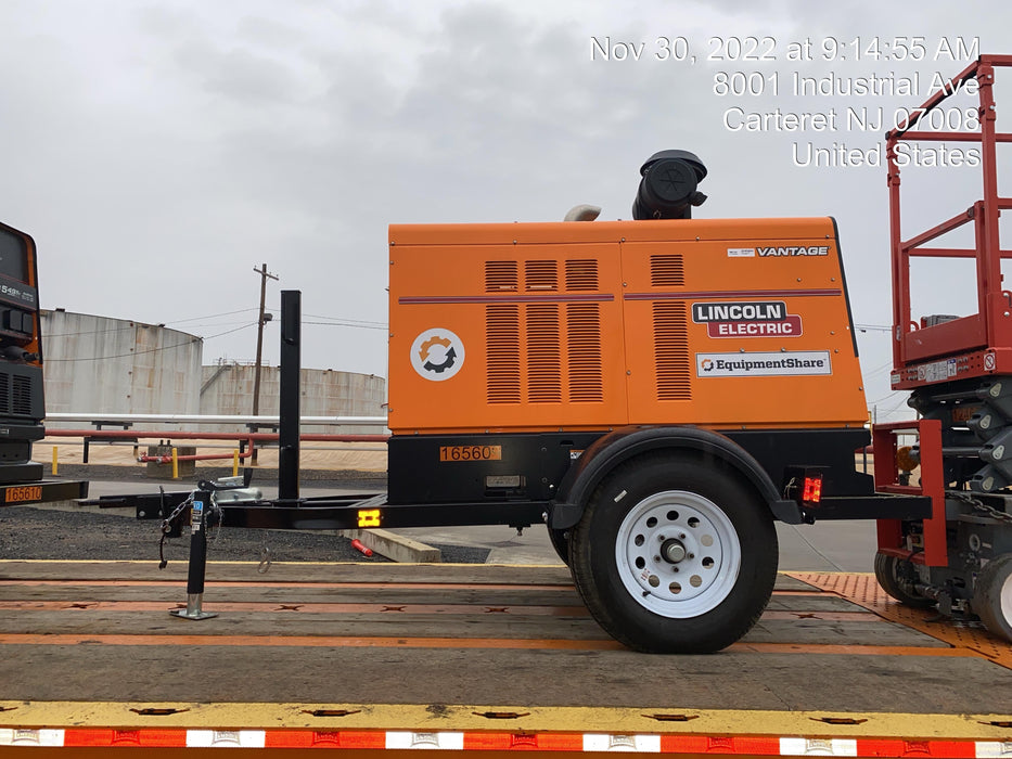 2021 Lincoln Electric Vantage 549X Ready Pak 3, ORANGE (includes trailer, cable rack, fender light kit)