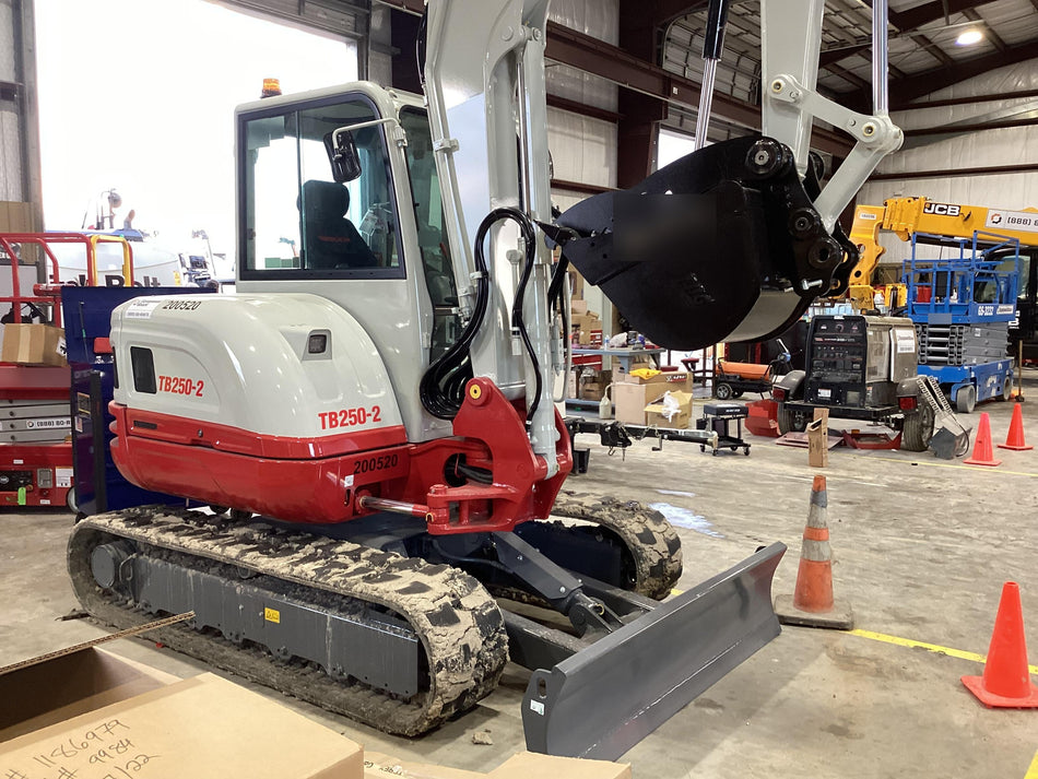 2022 Takeuchi TB250-2C Cab/Heat/Air, Rubber Tracks, Manual QC