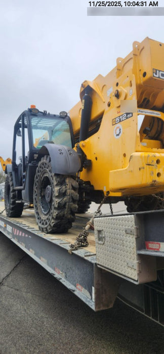 2019 JCB 512-56 Canopy, 109 HP, Solid Tires, STD Worklight, Beacon, Aux Hydraulics, Lifting Eye, Back up Alarm w/66" Carriage/60" Forks