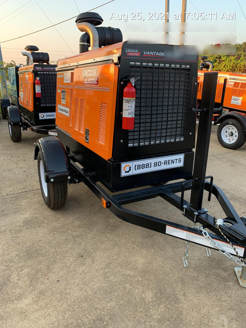 2021 Lincoln Electric Vantage 549X Ready Pak 3, ORANGE (includes trailer, cable rack, fender light kit)