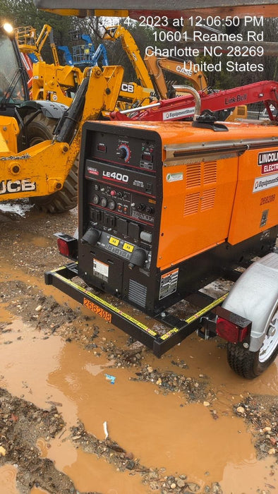 2022 Lincoln Electric LE400 Kubota V1505, Trlr, Cable Rack, Light Kit, ES Decals, T3