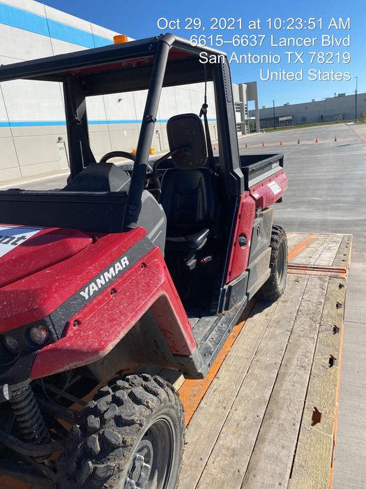 2021 Yanmar YU1000 Canopy, Steel Wheel, Poly WindShield, Beacon, Backup Alarm