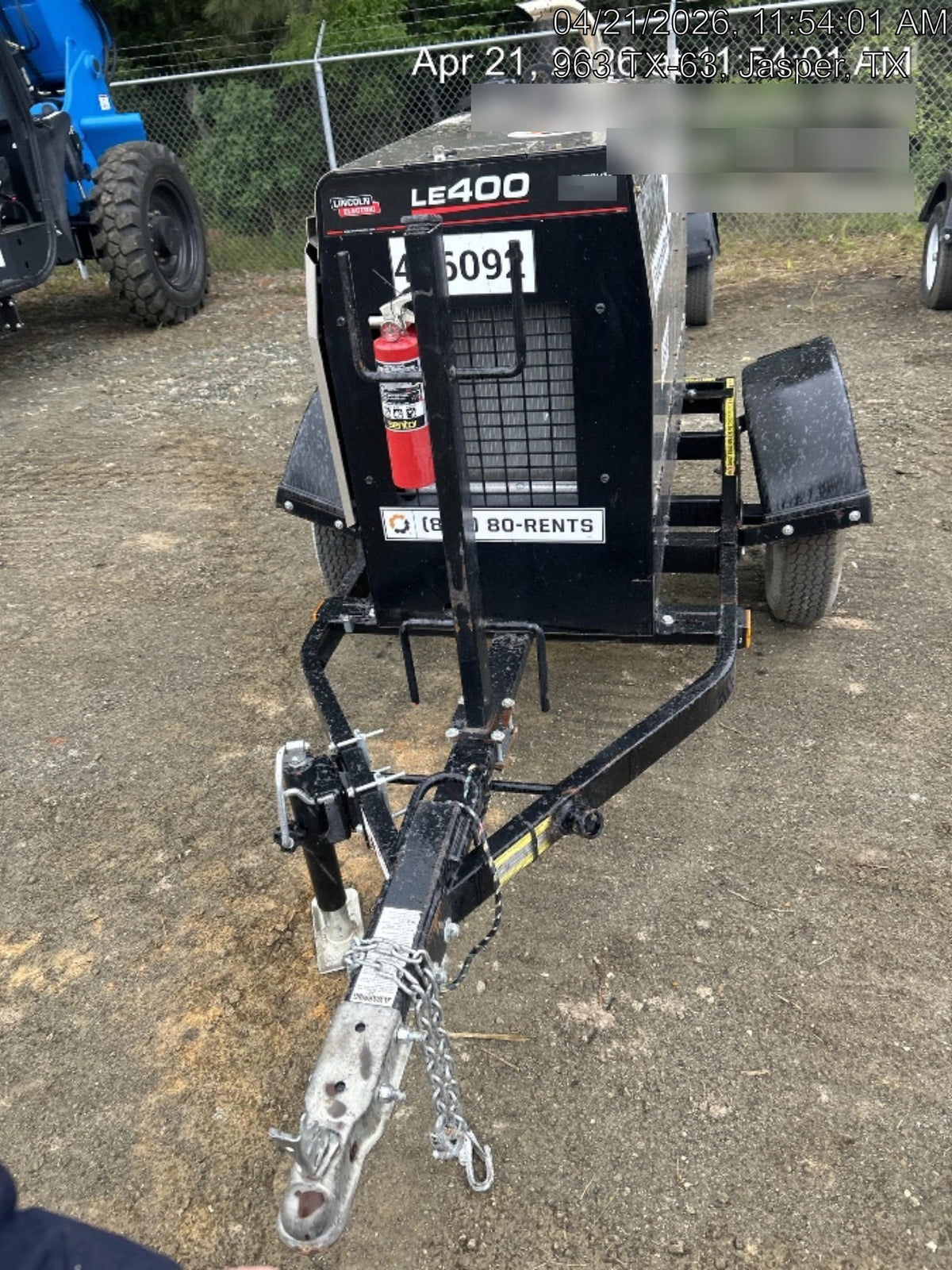 2024 Lincoln Electric LE400 Kubota V1505, Trlr, Cable Rack, Light Kit, ES Decals, T3