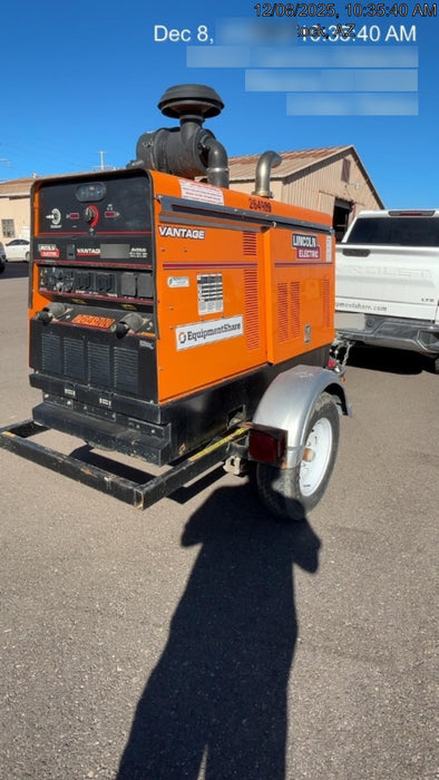 2022 Lincoln Electric Vantage 549X Crosslink Technology, Trailer Mounted, ES Decals, T3