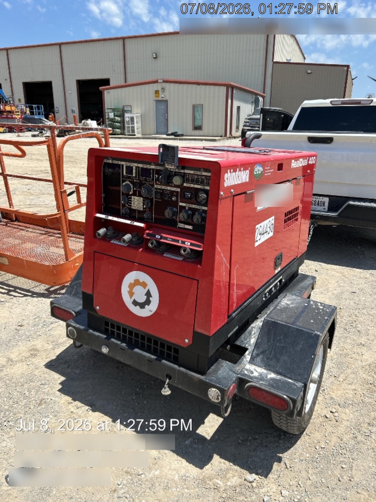 2023 Shindaiwa DGW400MDL Kubota D902 Engine, 23 HP, Dual Op Welder, Wire, Arc, Droop Stick, Tig, and CC Stick Functionality, Simulphase, 3 Phase and 1 Phase Gen Output, Single Axle NB Trlr, Slr Trckl Chrg 12V 12W, Fire Ext
