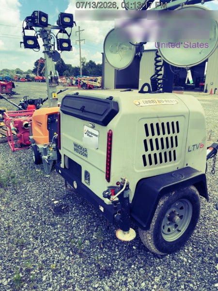 2018 Wacker Neuson LTV6L-MH Wacker Neuson LTV6L Mobile Light Tower w/Fuel Level Sensor Installed