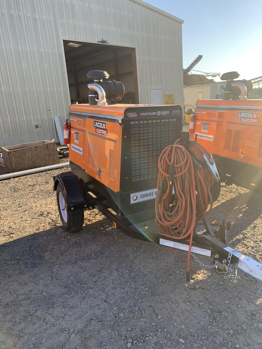 2021 Lincoln Electric Vantage 549X Ready Pak 3, ORANGE (includes trailer, cable rack, fender light kit)