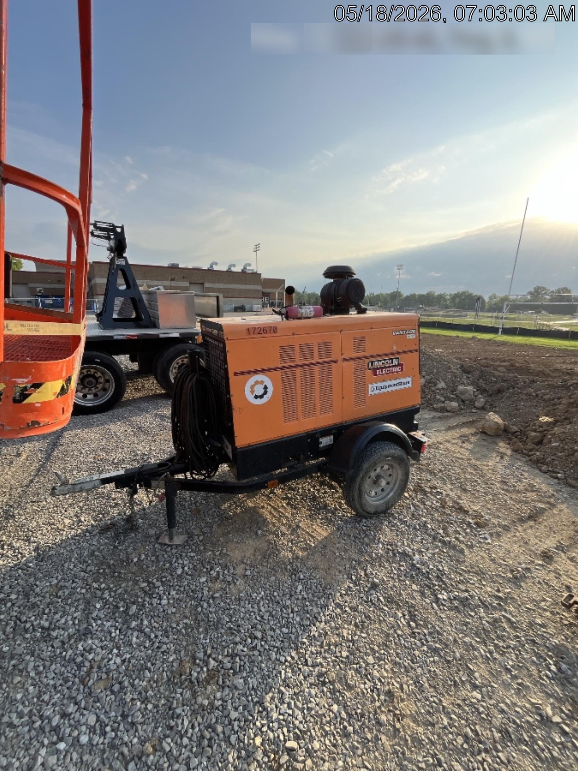 2021 Lincoln Electric Vantage 549X Ready Pak 3, ORANGE (includes trailer, cable rack, fender light kit)