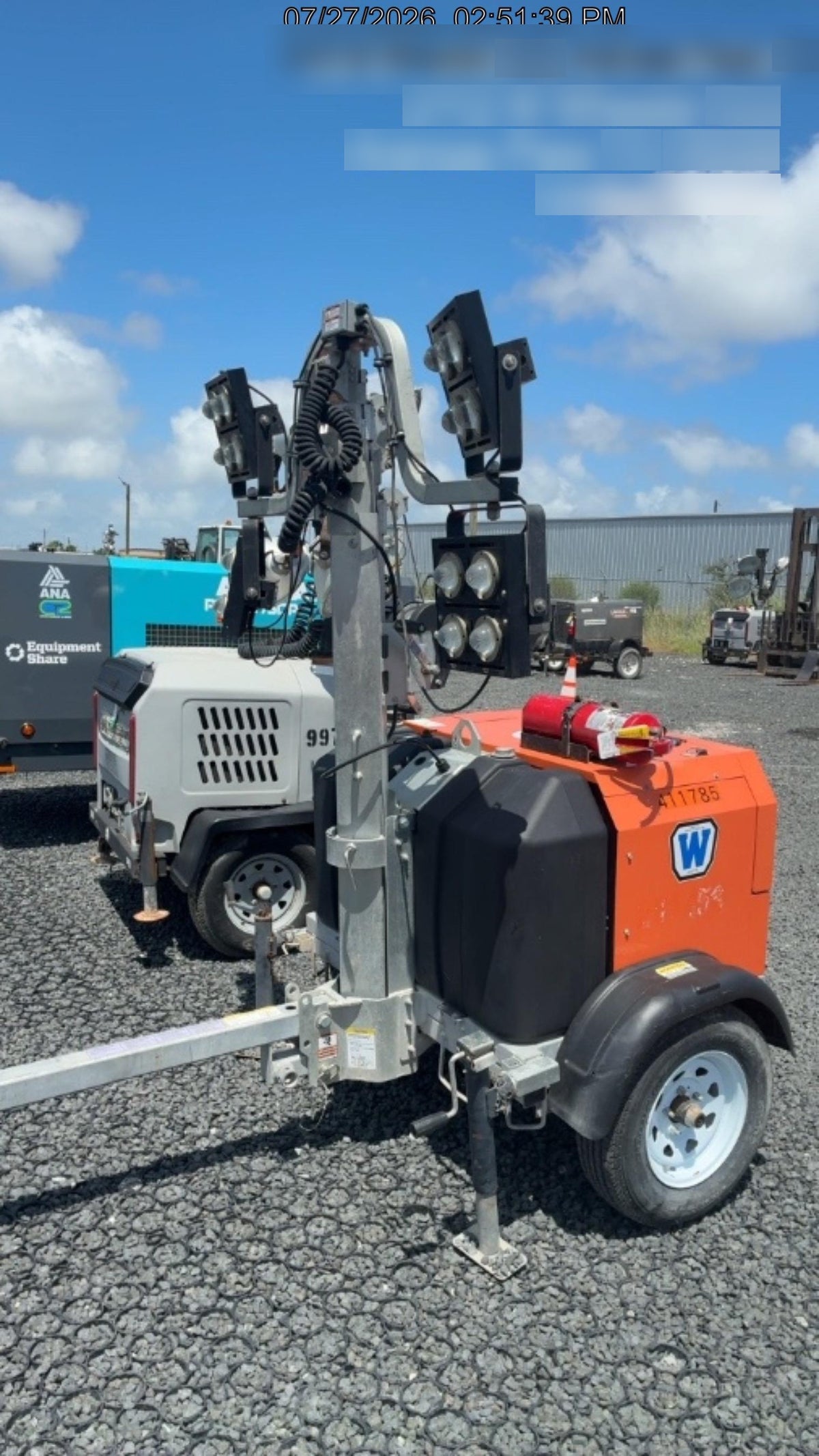 2024 Wanco WLTT-4MM4K Diesel, Deep Sea Controller, Shore Power Plug, Auto Start, (4) 350W LED Floodlights, 4kW Generator, 60 Gal Fuel Tank, 2" Ball, T3