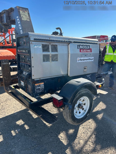 2020 Lincoln Electric Vantage 322 Welder Ready-Pak 3, w/ GPS & Decals (includes trailer, cable rack, fender light kit)