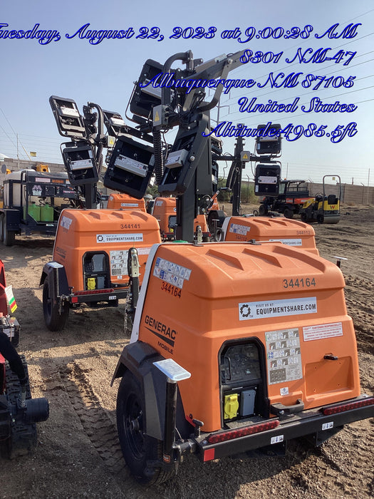 2023 Generac MLT2 Diesel, Flex Switch 120V Input, Powerzone Controller, (4) 320W LED Lights, 4kW Generator, 39.9 Gal Fuel Tank, 2" Ball, T3