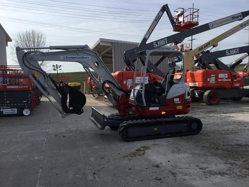 2019 Takeuchi TB260 Takeuchi TB260 Canopy w/Rubber Tracks, Auxiliary Hydraulics, Standard Blade, Manual QC