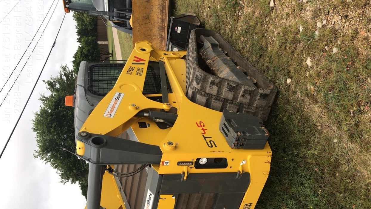 Wacker Neuson ST45 14-Pin Attachment Control T3 Bucket Leveling, Ride Control, CAB/Heat, A/C, Cyclonic Engine Pre-Cleaner, Block Heater (110v) T4F, Counter Weights, Dual Beam Work Lights,  Radio, Back-Up Camera, Zero-Drift Hydraulic Valve, Foot Throttle, 4 Way Flasher Kit, Scavenger Air Cleane, Synthetic Hydraulic Oil, High Flow LF	Hydraulic Coupler SSL/CTL