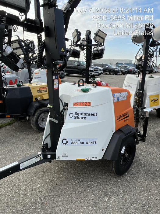 2024 Generac MLT2 Diesel, Flex Switch 120V Input, Powerzone Controller, 
(4) 320W LED Lights, 4kW Generator, 39.9 Gal Fuel Tank, 2" Ball, T3