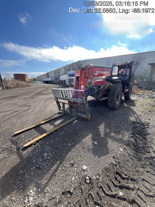 2019 Manitou MTA10055 Canopy, 120 HP, Solid Tires, Work Lights, Lift Hook, Auxiliary Hydraulics 66" Carriage and 60" Forks