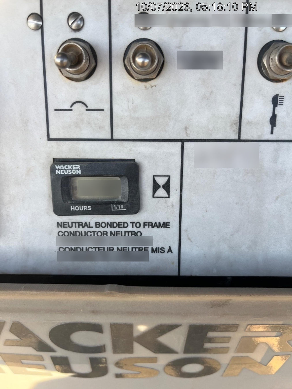 2019 Wacker Neuson LTV6L-MH Standard Options