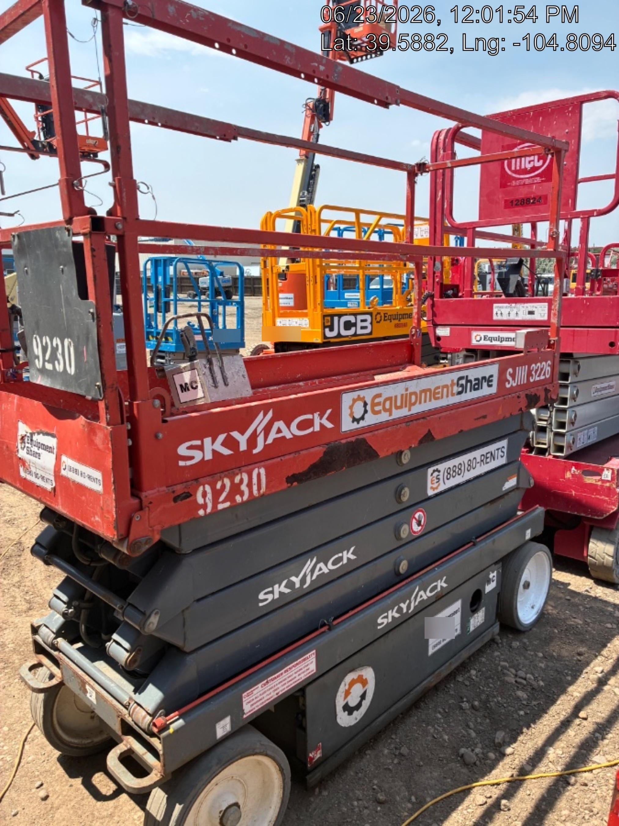 2018 Skyjack SJIII-3226 Skyjack SJIII3226 Scissor Lift w/Trojan Batteries