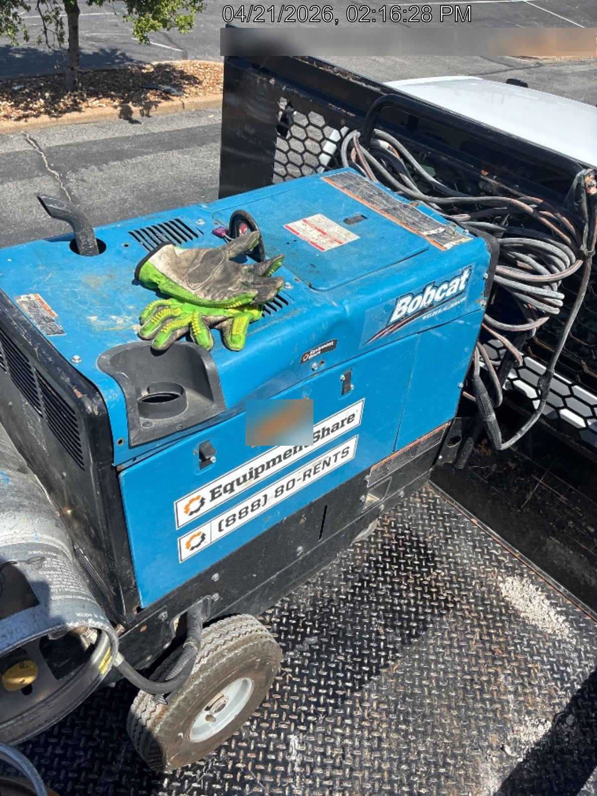2018 Miller Electric BOBCAT 250 250 amp Propane Welder, Standard w/Running Gear, Bracket,