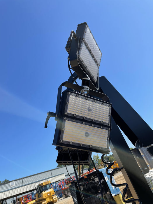 2022 Allmand NLV3GR (4) LED Light Fixture 350W, 23' Vertical Mast, 3kW Prime, Towable, Deep Sea L401, Leveling Jacks, Yanmar T4F 5.8hp