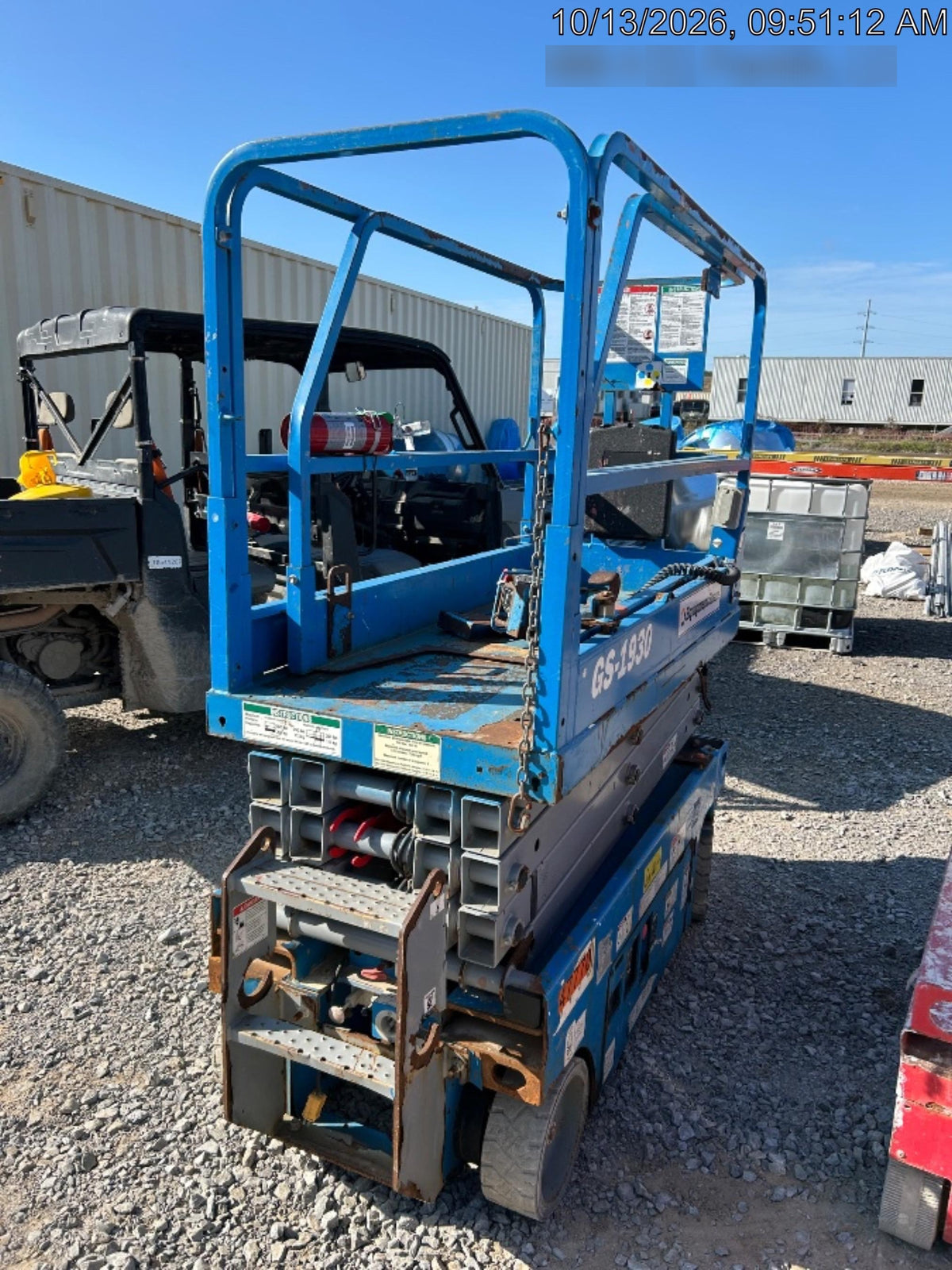 2019 Genie GS-1930 Fixed Rails with Chain Entry