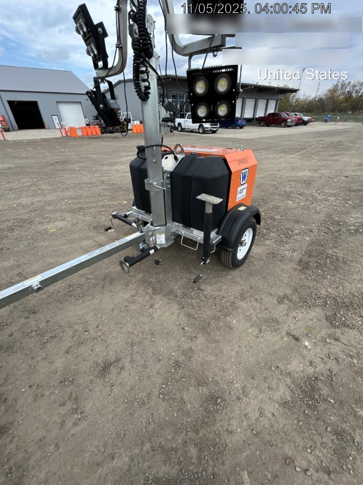 2024 Wanco WLTT-4MM4K Diesel, Deep Sea Controller, Shore Power Plug, Auto Start, (4) 350W LED Floodlights, 4kW Generator, 60 Gal Fuel Tank, 2" Ball, T3
