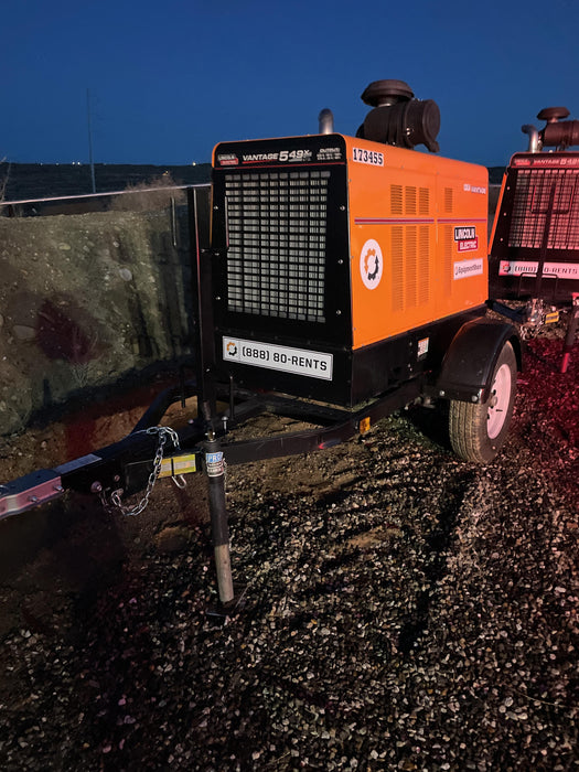 2021 Lincoln Electric Vantage 549X Ready Pak 3, ORANGE (includes trailer, cable rack, fender light kit)