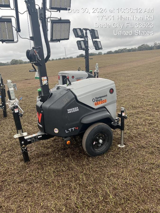 2024 Wacker Neuson LTT4 Diesel, Kohler KDW702, Deep Sea Controller, Auto Start, LED 320W, Bypass Outlet, T3