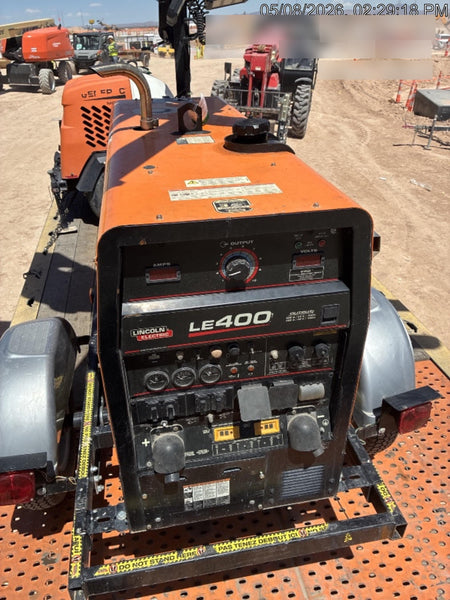 2023 Lincoln Electric LE400 Kubota V1505, Trlr, Cable Rack, Light Kit, ES Decals, T3