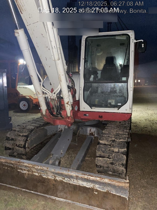 2019 Takeuchi TB290 Cab/Heat/AC Rubber tracks, Dozer blade, Travel alarm, Auxiliary hydraulics w/Manual QC, Hydraulic thumb, 18", 24", and 36" Buckets