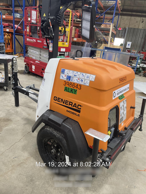 2024 Generac MLT2 Diesel, Flex Switch 120V Input, Powerzone Controller, 
(4) 320W LED Lights, 4kW Generator, 39.9 Gal Fuel Tank, 2" Ball, T3