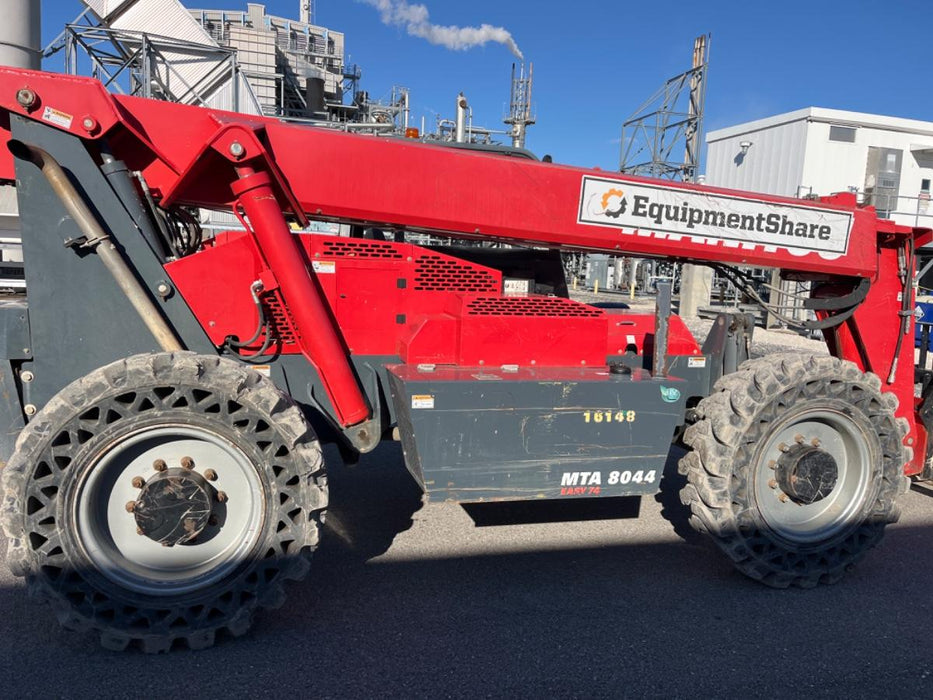 2019 Manitou MTA8044 MTA 8044 - 74 HP T4, Canopy, Worklights/Strobe, Beacon, 66" Carriage, 48" Forks, Solid Tires, Lift Hook, Aux Hydraulics