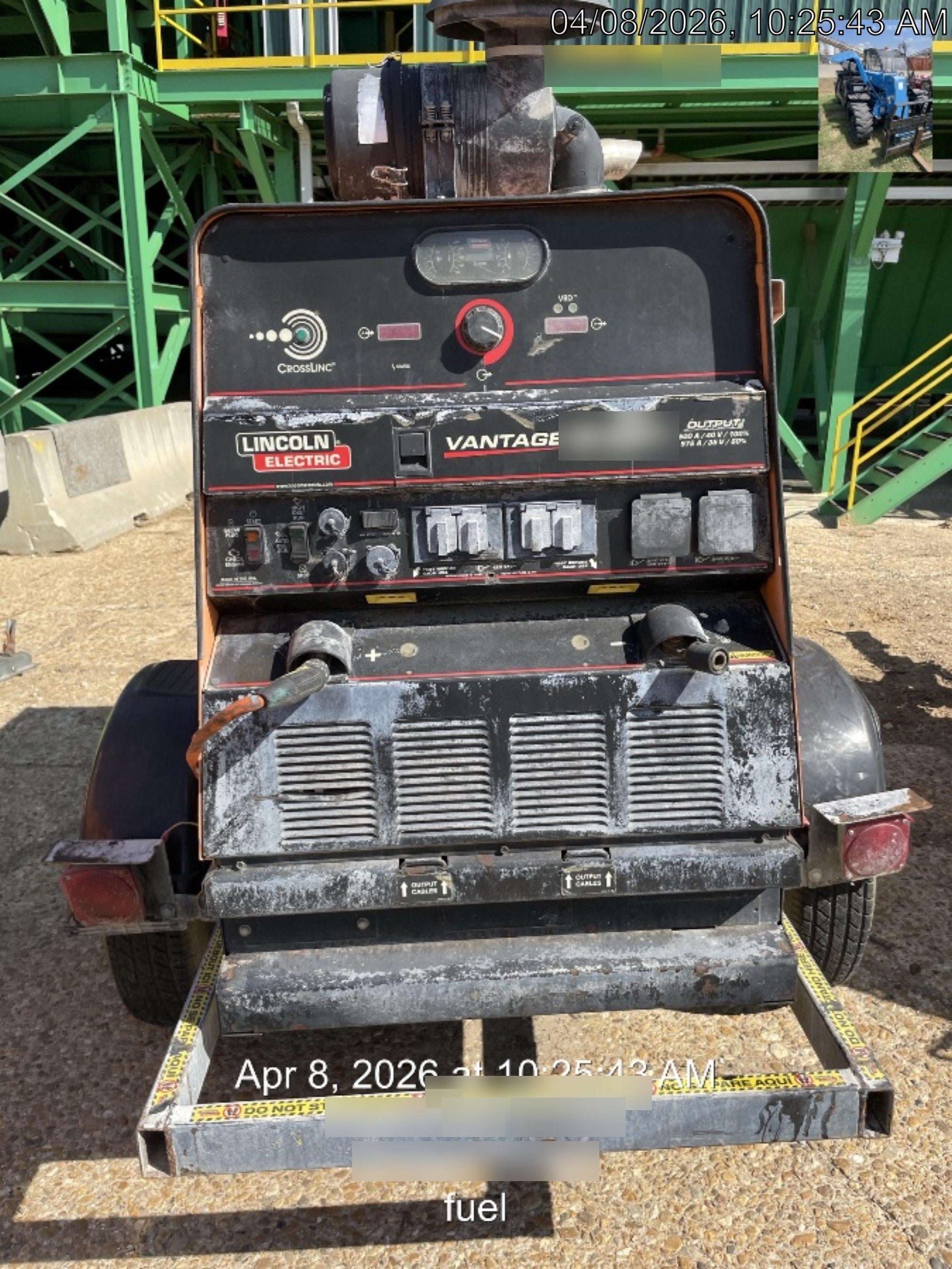 2021 Lincoln Electric Vantage 549X Ready Pak 3, ORANGE (includes trailer, cable rack, fender light kit)