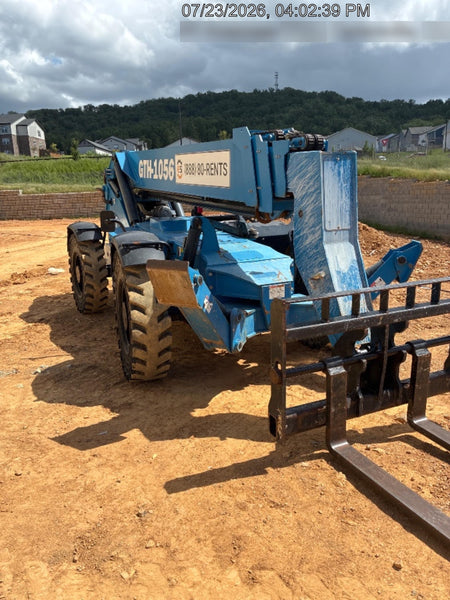 2019 Genie GTH-1056 Canopy, Solid RT Tires, LED Work Lights, Beacon 60" QA Carriage, 60" Forks