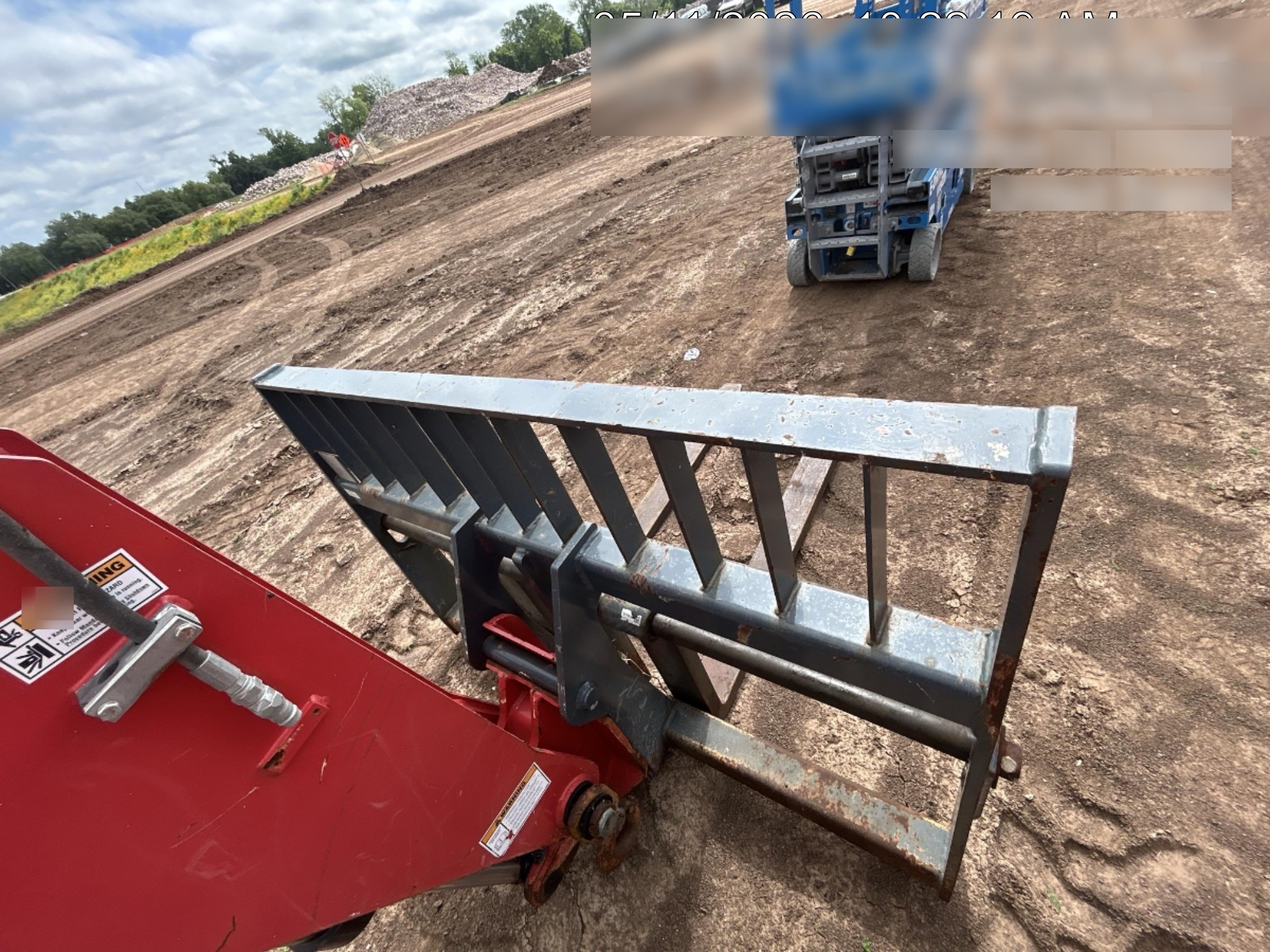 2018 Manitou MTA10055 Manitou MTA 10055 w/Cab/Heat/AC, Work Lights/Strobe, Aux Hyd, Solid Tires, Lift Hook, 66" Carriage, 60" Forks