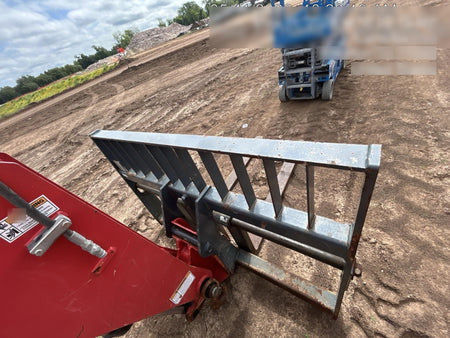 2018 Manitou MTA10055 Manitou MTA 10055 w/Cab/Heat/AC, Work Lights/Strobe, Aux Hyd, Solid Tires, Lift Hook, 66" Carriage, 60" Forks