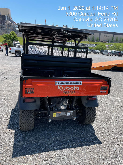 2022 Kubota RTV-X1140W-H Plastic Canopy, Windshield Acrylic Clear, LED Strobe Light, Wire Harness Kit, Back up Alarm