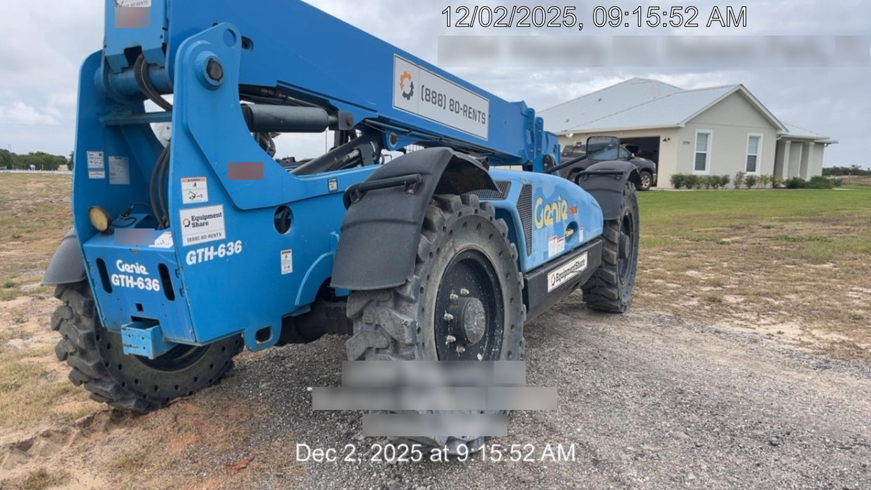 2020 Genie GTH-636 Canopy, Solid Tires, Work Lights, Beacon, Aux Hydraulics, Back up Alarm