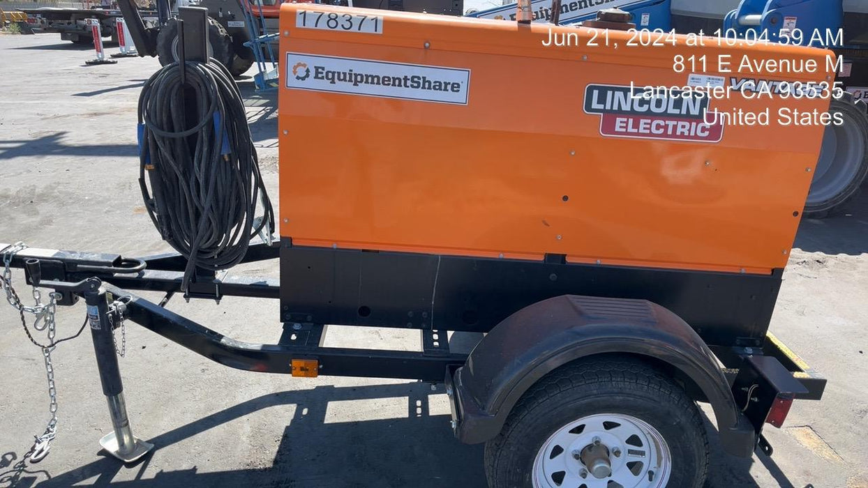 2022 Lincoln Electric Vantage 322 Trlr Mounted, Cable Rack, Light Kit