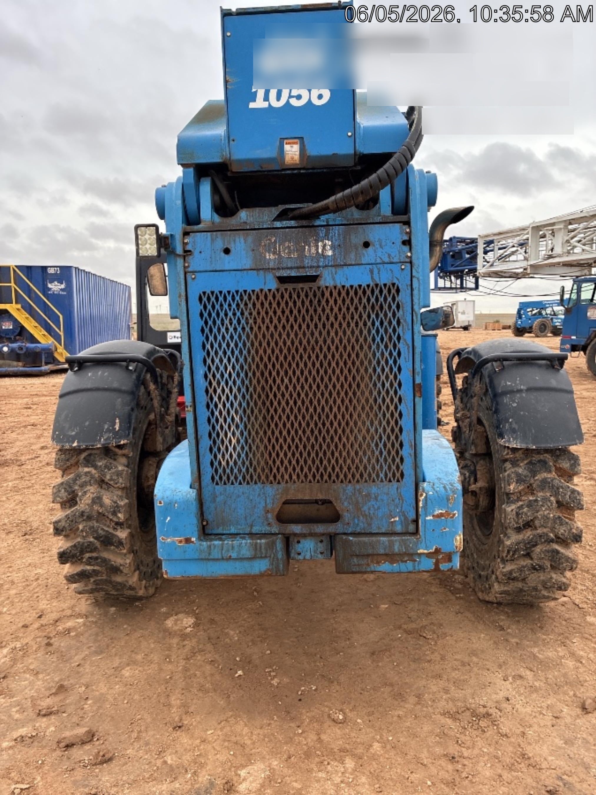 2018 Genie GTH-1056 Genie GTH-1056 w/ROPS, Work Lights, Solid Tires, RH Cab Mesh, Beacon, 60" Carriage and Forks