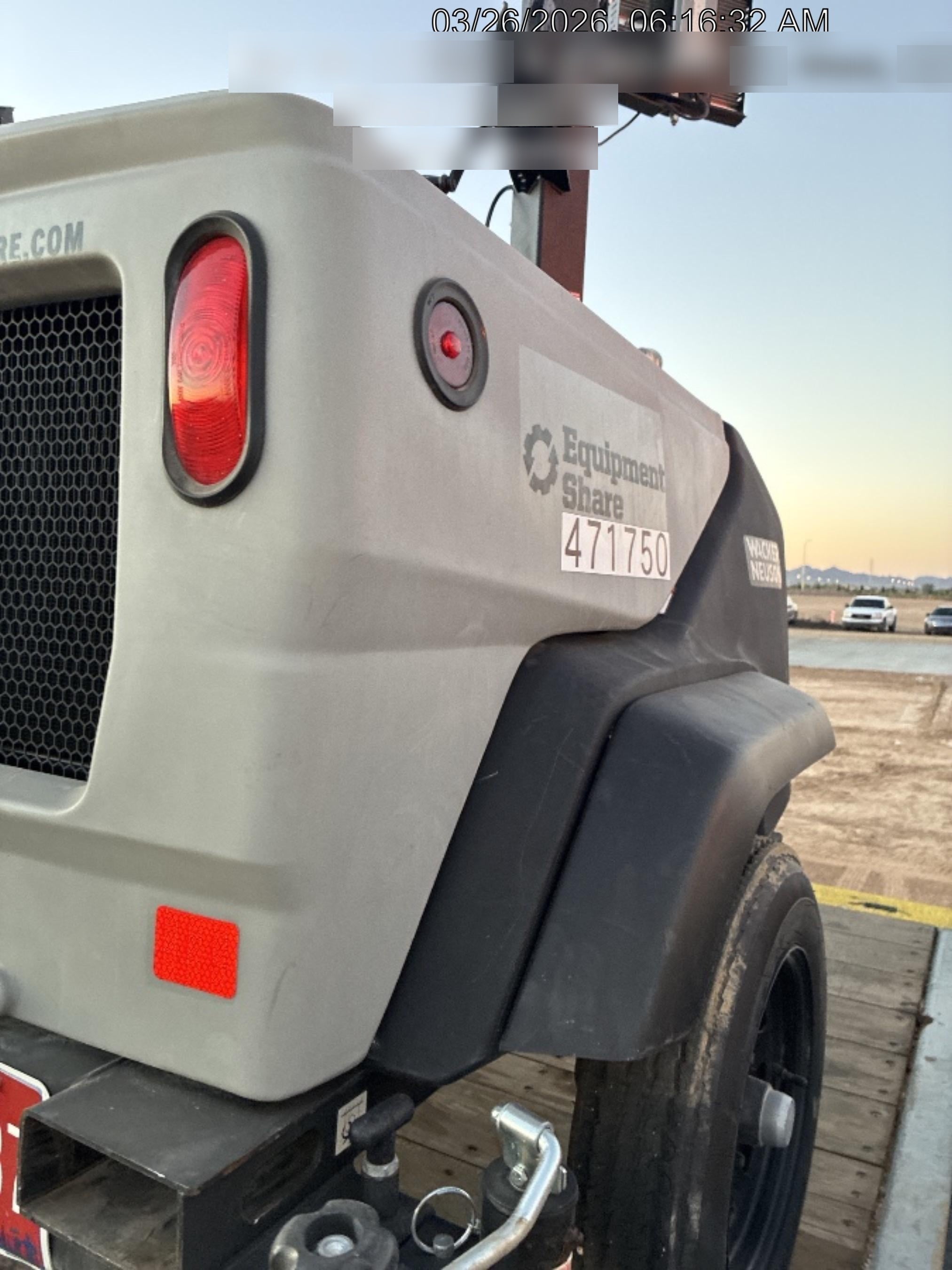 2024 Wacker Neuson LTT4 Diesel, Kohler KDW702, Deep Sea Controller, Auto Start, LED 320W, Bypass Outlet, T3