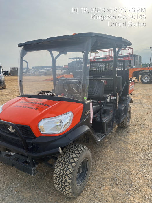 2021 Kubota RTV-X1140W-H Plastic Canopy, Windshield Acrylic Clear, LED Strobe Light, Wire Harness Kit, Back up Alarm