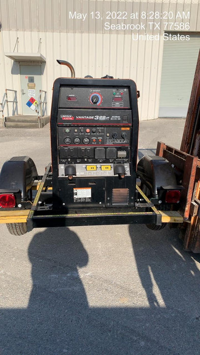 2021 Lincoln Electric Vantage 322 Vantage 322 Ready Pak 3 w/ Decals, ORANGE (includes trailer, cable rack, fender light kit) NO Telematics