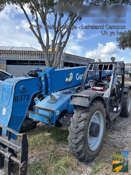 2018 Genie GTH-844 Genie GTH-844D w/Open ROPS, FF Tires, Work Light/Beacon, 60" Carriage and Forks