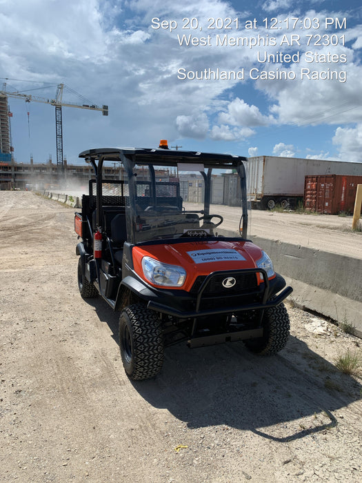 2021 Kubota RTV-X1140W-H Plastic Canopy, Windshield Acrylic Clear, LED Strobe Light, Wire Harness Kit, Back up Alarm