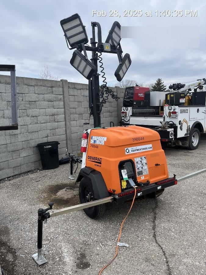 2024 Generac MLT2 Diesel, Flex Switch 120V Input, Powerzone Controller, 
(4) 320W LED Lights, 4kW Generator, 39.9 Gal Fuel Tank, 2" Ball, T3