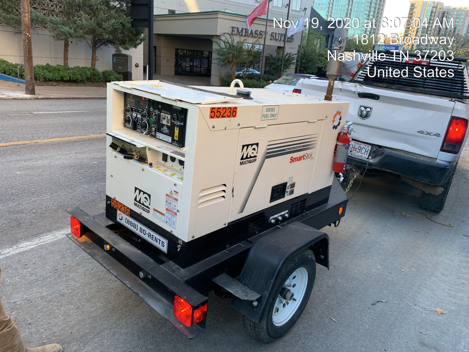 2019 Multiquip DLW400ESA4 Dual Pack, Trailer Mounted