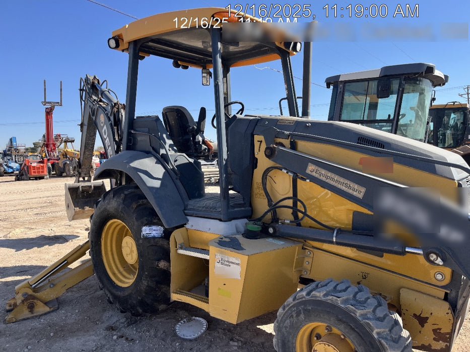 2019 John Deere 310LEP 310LEP, 4wd, Canopy, Standard dipper, ISO, Rear Auxiliary Hydraulics, Manual QC, Powertrain & Hydraulics, 60 Mo / 5,000hr Powertrain & Hydraulics Extended warranty, 12”, 18”, and 24” buckets