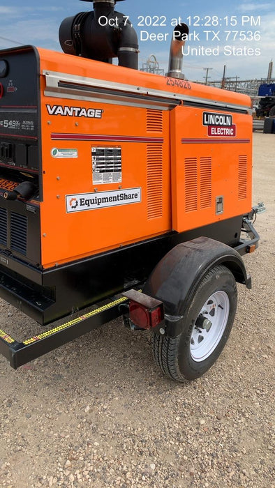 2022 Lincoln Electric Vantage 549X Crosslink Technology, Trailer Mounted, ES Decals, T3